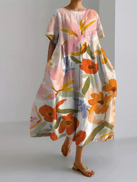 VALENTINA | Robe Florale d'Été avec Une Coupe Flatteuse et Liberté de Mouvement